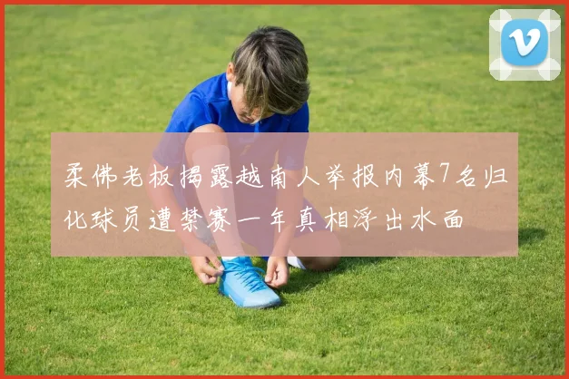 柔佛老板揭露越南人举报内幕7名归化球员遭禁赛一年真相浮出水面